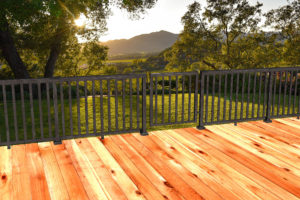 Peak Aluminum Railing on a Deck